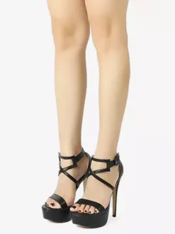 Women's Sexy Sandals Platform Open Toe Strappy High Heel Sandal Shoes