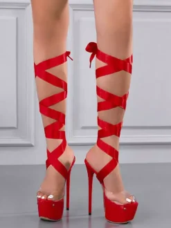 Women's Strappy Platform Sexy Heels Sandals