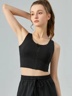 Women's Tennis Top Jewel Neck Nylon Sleeveless Activewear