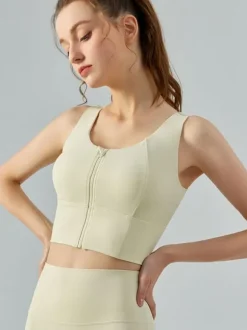 Women's Tennis Top Jewel Neck Nylon Sleeveless Activewear