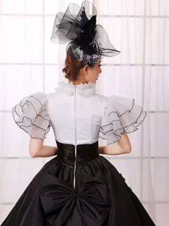 Women's Vintage Costume Victorian Ball Gown Black Dress Retro Costume