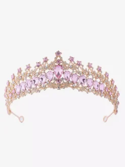 Women's Vintage Tiaras Alloy Rhinestone Elegant Retro Headwear Accessory