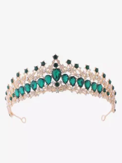 Women's Vintage Tiaras Alloy Rhinestone Elegant Retro Headwear Accessory