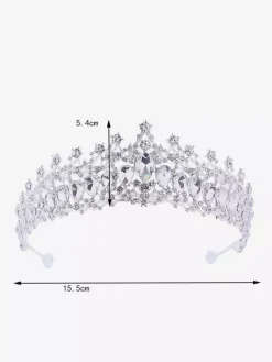 Women's Vintage Tiaras Alloy Rhinestone Elegant Retro Headwear Accessory