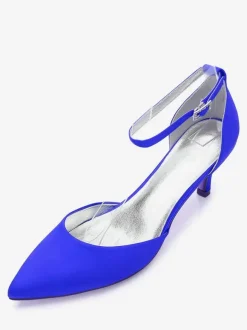 Women's Wedding Shoes Ankle Strap Kitten Heels