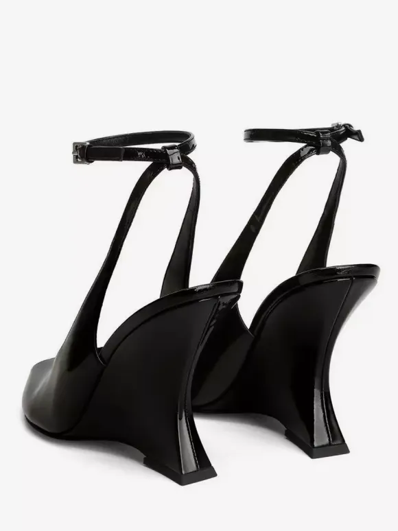Women's Wedge Pumps Peep Toe Deisgned Heel Slingback Heels