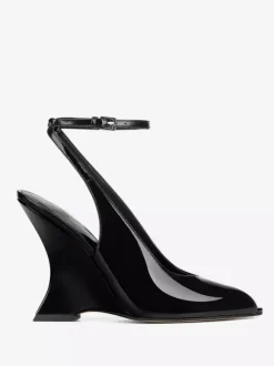 Women's Wedge Pumps Peep Toe Deisgned Heel Slingback Heels