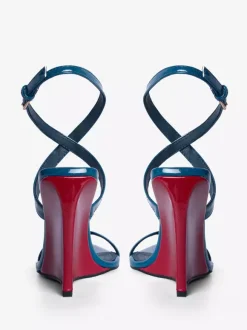 Women's Wedge Sandals Open Toe Color Block Criss Cross Sandal Shoes