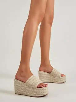 Women's Wedge Sandals Platform Open Toe Backless Sandal Shoes
