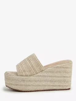 Women's Wedge Sandals Platform Open Toe Backless Sandal Shoes