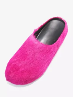 Women Winter Slippers Faux Fur Hair Round Toe slides