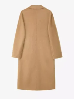 Wool Cashmere Blend Vintage A-line Coat With Classic Lapel And Belt For Women 2026