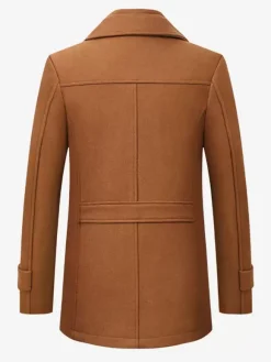 Woolen Coat for Men Long Sleeve Warm Coat Winter Wear