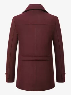 Woolen Coat for Men Long Sleeve Warm Coat Winter Wear