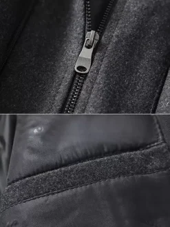 Woolen Coat for Men Long Sleeve Warm Coat Winter Wear