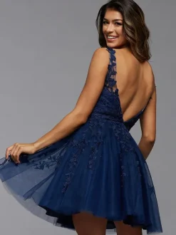 Yellow Homecoming Dress 2026 Short A-Line Jewel Neck Lace Tight Homecoming Outfits Free Customization