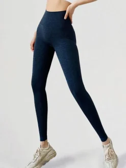 Yoga Leggings Lycra Spandex Color Block Running Pants For Women